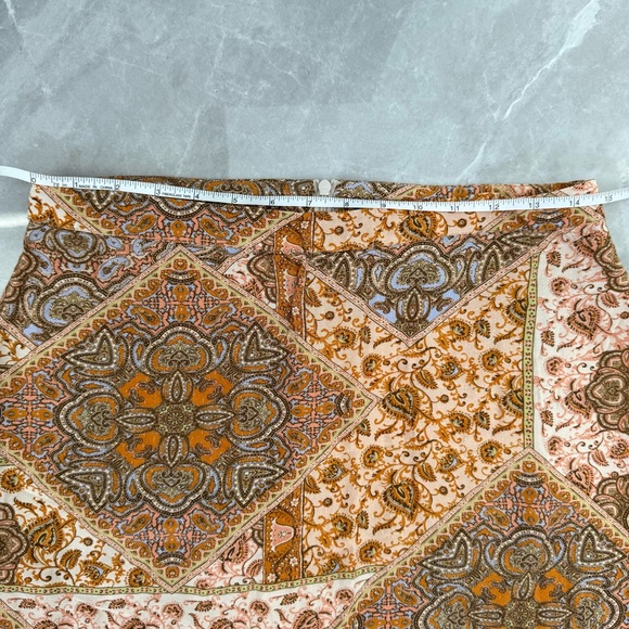 Women’s Kachel x Anthropologie Tess Ruffle Maxi Skirt Patterned Festival Boho 8 - Picture 15 of 16